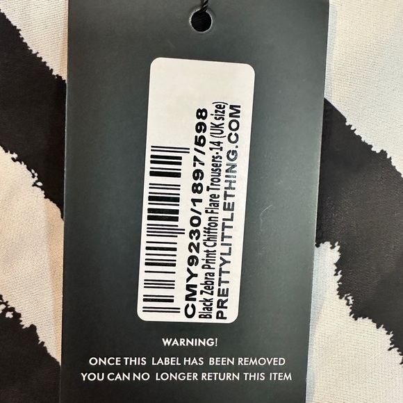 Pretty‎ Little Thing Zebra Pants - Picture 3 of 11